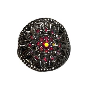 Red Crystal Ring sz7